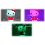 Hello Kitty 3d Lampada Led Teknofun