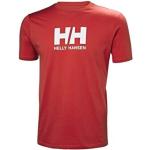 Magliette & T-shirt classiche rosse L di cotone Bio mezza manica con manica corta per Uomo Helly Hansen 