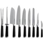 Set di coltelli neri in acciaio inox 9 pezzi da cucina Hendi 