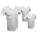 Magliette & T-shirt bianche XXL taglie comode di cotone mezza manica 3 pezzi con scollo a V per Uomo Henry Cotton´s 