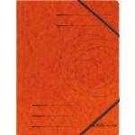 Cartelline arancioni in cartone con elastico Herlitz 