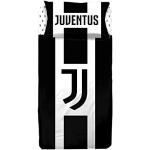 Lenzuola singole nere 90x200 cm di cotone Juventus 