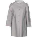 Cappotti classici grigio chiaro M di cotone tinta unita manica lunga per Donna Herno 