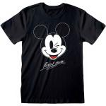 Heroes Official Disney Mickey Mouse And Friends Mickey Face Short Sleeve T-shirt Nero S Uomo