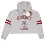 Felpe cropped scontate grigie XXL taglie comode per Donna Harry Potter Hogwarts 