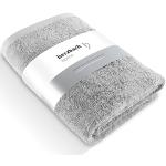 Asciugamani grigi 100x150 di spugna da bagno 
