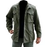 Hifacons John Rambo - Giacca cargo in cotone | M65 Field Jacket Military US Army Coat Jacket (regolare, grande e alto e corto), M65 Field - Cotone Verde, XL