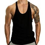 hippolo Gym uomo Tank Top Men Cotton Stringer Fitness Gym Shirt solide Sport Vest