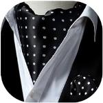 Cravatte artigianali eleganti nere a pois per cerimonia per Uomo Hisdern 