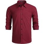 Magliette & T-shirt business porpora XL traspiranti di San Valentino per Uomo Hisdern 