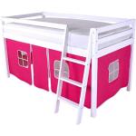 HLS - Tenda per letto a soppalco/ a castello, colore: rosa
