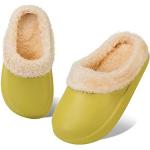 Pantofole larghezza E casual verde chiaro impermeabili per l'inverno per bambini 