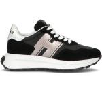 Sneakers larghezza E scontate classiche nere numero 37 con tacco da 5 cm a 7 cm per Donna Hogan 