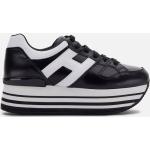 Sneakers larghezza E casual nere platform per Donna Hogan Maxi H222 