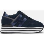 Sneakers larghezza E casual blu platform per Donna Hogan 