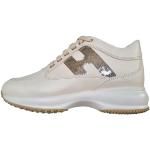Sneakers larghezza E casual bianche numero 35 con paillettes per Donna Hogan Interactive 