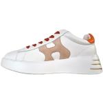 Hogan Scarpe Sneaker Donna Rebel H564 HXW5640DN61N61N4O0YEF Bianco e arnacione (Bianco, Arancione e Beige, Sistema Taglie Calzature EU, Adulto, Numero, Media, 36)