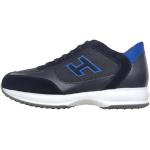 Hogan Scarpe Uomo Sneakers Interactive H Flock HXM00N0258XTESZ063 Nero-Blu (40)