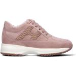 Sneakers larghezza E scontate eleganti rosa numero 38 con tacco da 5 cm a 7 cm per Donna Hogan 