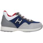 Sneakers grigie numero 25 di gomma con cerniera con cerniera per bambini Hogan 