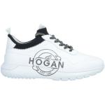 Sneakers stringate larghezza EE bianche numero 34 di gomma tinta unita con stringhe per bambini Hogan 