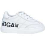 Sneakers basse scontate bianche numero 20 di gomma tinta unita con stringhe per neonato Hogan 