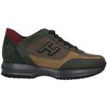 Sneakers stringate larghezza EE verde militare numero 45,5 di gomma con stringhe per Uomo Hogan 