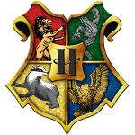 Adesivi murali bianchi in vinile Harry Potter Hogwarts 
