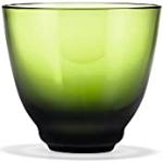 Bicchieri verdi di vetro soffiati a bocca da acqua Holmegaard 