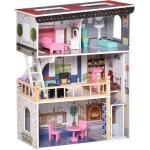 Case di legno per bambole per bambina Homcom 
