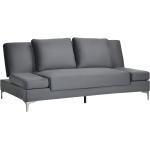 Divani letto futon grigi con braccioli Homcom 