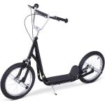 HomCom Monopattino a rotelle Premium Scooter 16 pollici Cityroller per bambini e ragazzi, nero