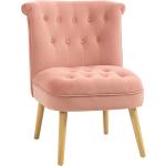 Sedie moderne rosa da soggiorno Homcom 