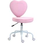 Sedie rosa con altezza regolabile da ufficio Homcom 