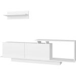 Mobili porta-tv design moderni bianchi di legno Homcom 
