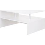 Tavolini scontati moderni bianchi in alluminio Homcom 