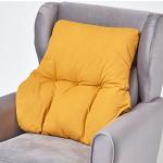 Cuscini senape di cotone per divani Homescapes 