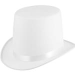 Cappelli steampunk bianchi di raso di Carnevale per Uomo 