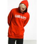 Felpe scontate rosso cardinale M di cotone con cappuccio per Uomo Carhartt College 