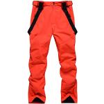 Pantaloni arancioni M di cotone antivento impermeabili traspiranti da sci per Uomo 