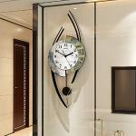 HSART Pendolo Timepieces - Orologio da Parete Decorativo Moderno - Quarzo Silenziosi Decorativo per La Casa Soggiorno Camera da Letto,30 74cm