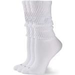 HUE Women's Slouch Sock 3 Pair Pack, White/White/W
