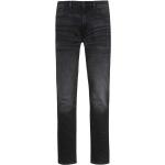 Jeans elasticizzati scontati neri di cotone tapered per Uomo HUGO 