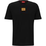 Magliette & T-shirt casual nere L di cotone metallizzate mezza manica con scollo rotondo per Uomo HUGO 