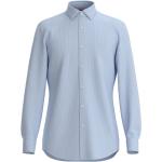 Camicie no stiro scontate classiche blu in popeline per Uomo HUGO 