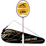HUNDRED Rock 88 Badminton Racquet (Red, Grip Size: G6) | Material: Carbon Fibre | Full Cover | for Intermediate Players | Unstrung | Badminton Racquet | Badminton Racquet Bag | Badminton gifts