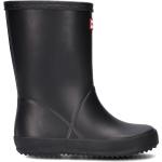 Stivali larghezza E neri numero 23 di gomma con punta rotonda impermeabili da pioggia per bambini Hunter 