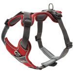 Hunter - Harness Divo - Imbracatura per cani Bauchumfang 34 - 47 cm - Halsumfang 19 - 32 cm rosso/grigio