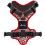Hunter - Harness Divo Reflect - Imbracatura per cani Bauchumfang 34 - 47 cm - Halsumfang 19 - 32 cm rosso/grigio