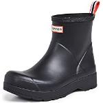Stivali neri numero 42 di gomma con punta rotonda impermeabili da pioggia per Uomo Hunter Original 